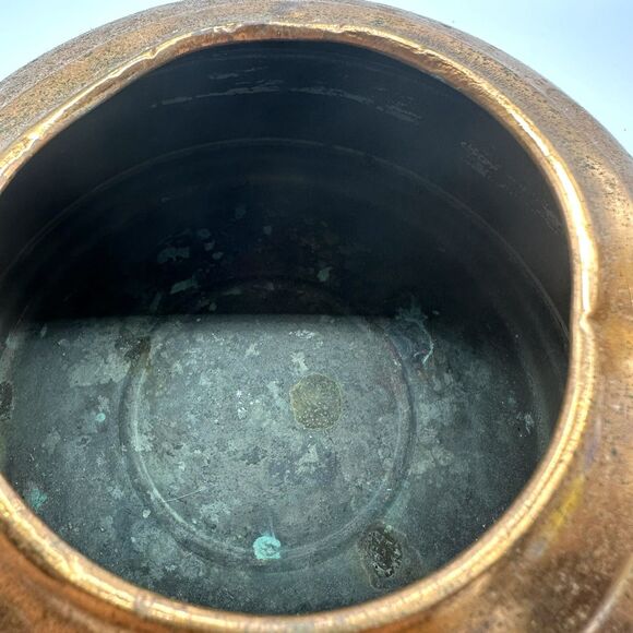 Paul Revere Copper Kettle Tea Revere Ware Wood Handle USA No Lid Prop Cottage - Picture 4 of 5